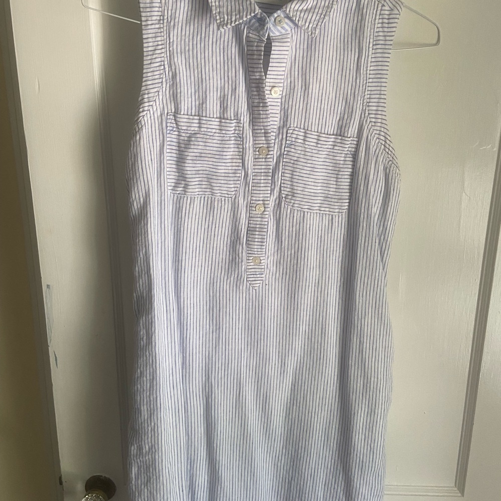 Striped sleeveless shift
